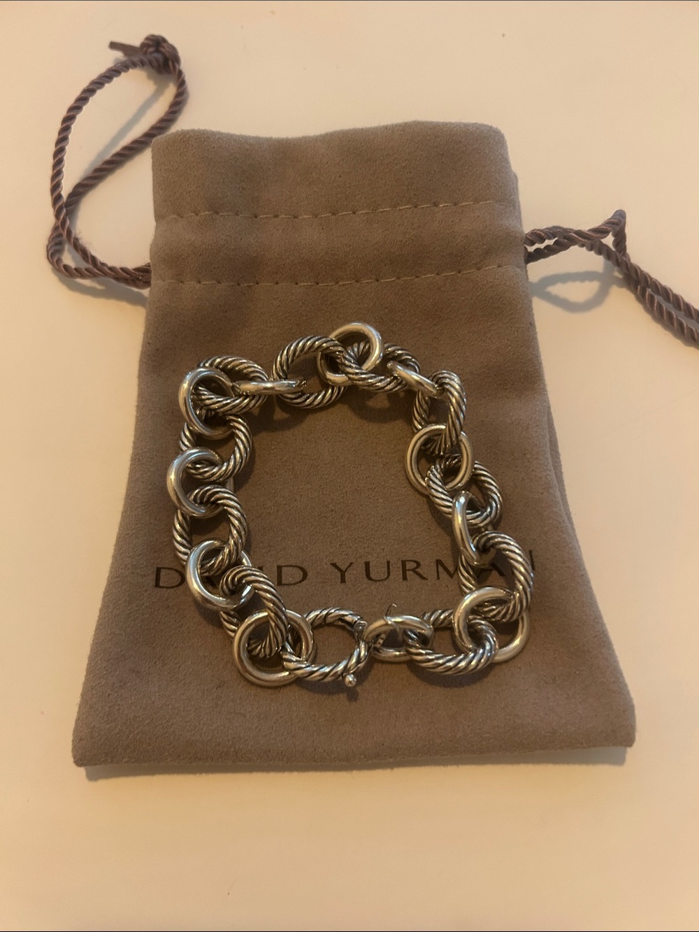 Authentic David Yurman Oval Link Chain Bracelet